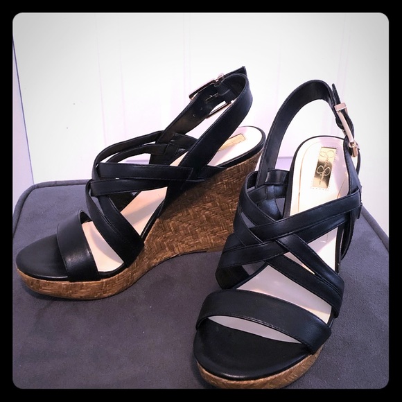 Jessica Simpson Shoes - Jessica Simpson Julita Black Sleek Wedge